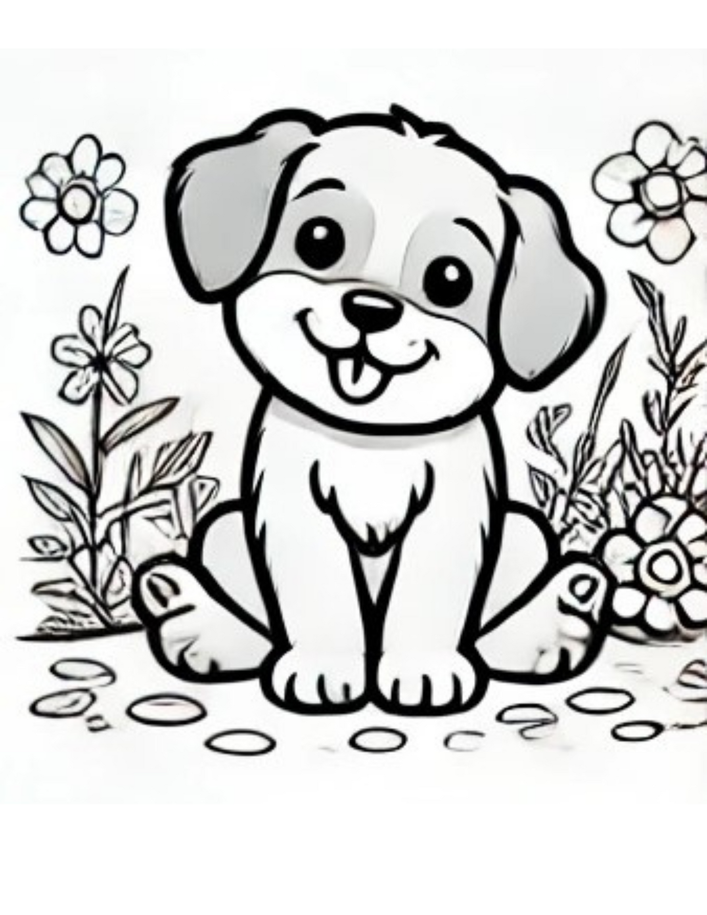 "Playful Puppy" Digital Download Coloring Book! πΎπ¨