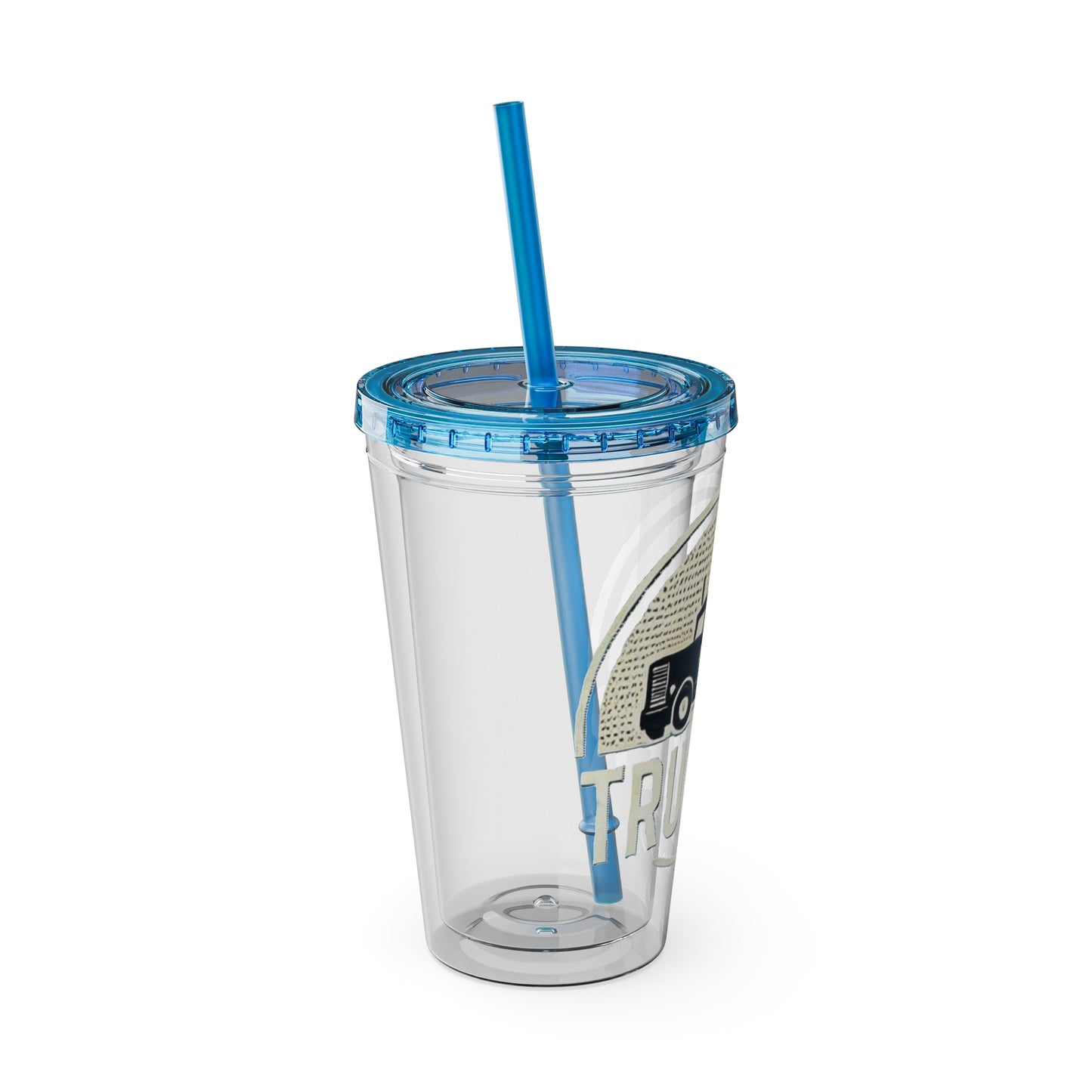 Trucker Sunsplash Tumbler: Sip in Style, Wherever You Go! ππΉ