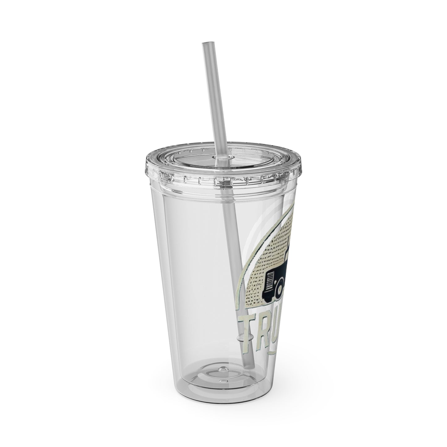 Trucker Sunsplash Tumbler: Sip in Style, Wherever You Go! ππΉ