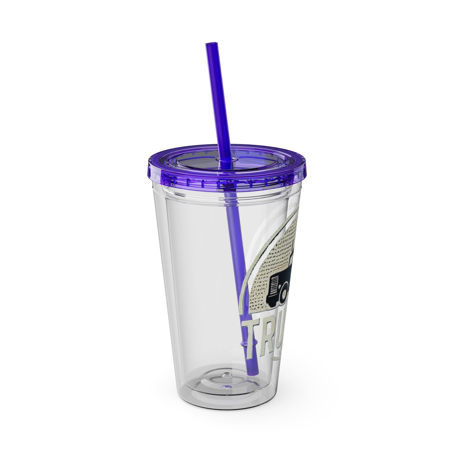 Trucker Sunsplash Tumbler: Sip in Style, Wherever You Go! ππΉ