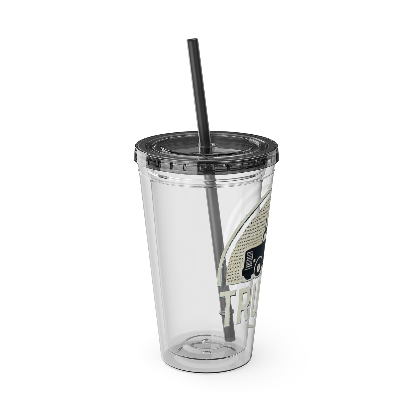 Trucker Sunsplash Tumbler: Sip in Style, Wherever You Go! ππΉ