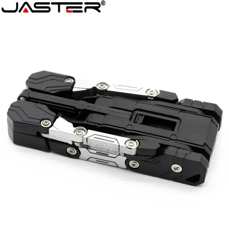 JASTER Plastic Toy Style U Disk Cartoon Character Usb Flash Drive Transfomer Pendrive 4GB 8GB 16GB 32GB Transformation Robot