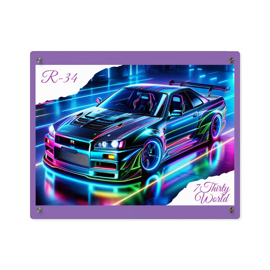 Neon Dreams R-34 #3 Acrylic Wall Art Panel