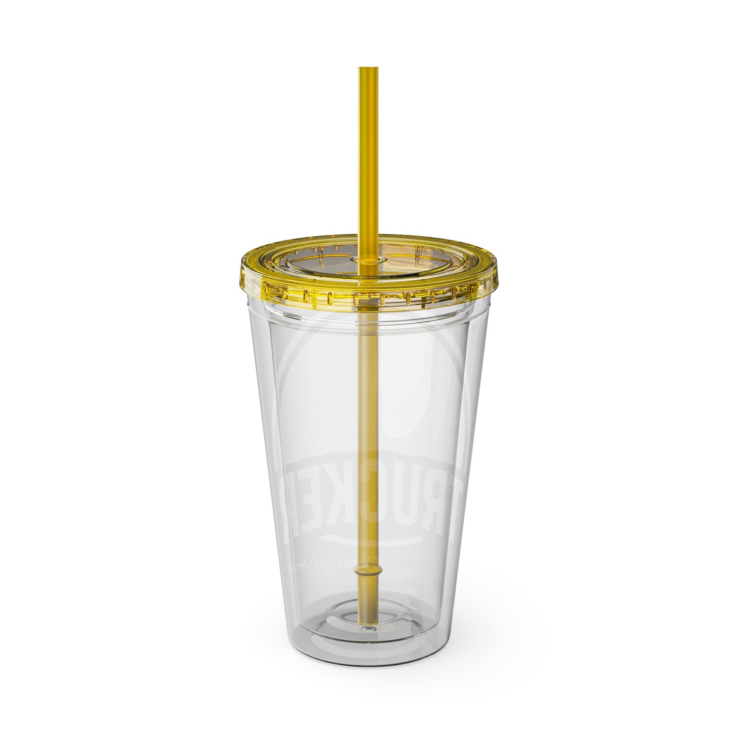 Trucker Sunsplash Tumbler: Sip in Style, Wherever You Go! 🌞🍹