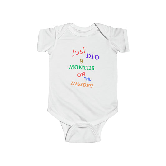 BabySht presents--"Just did 9 Months on the Inside" Onesie