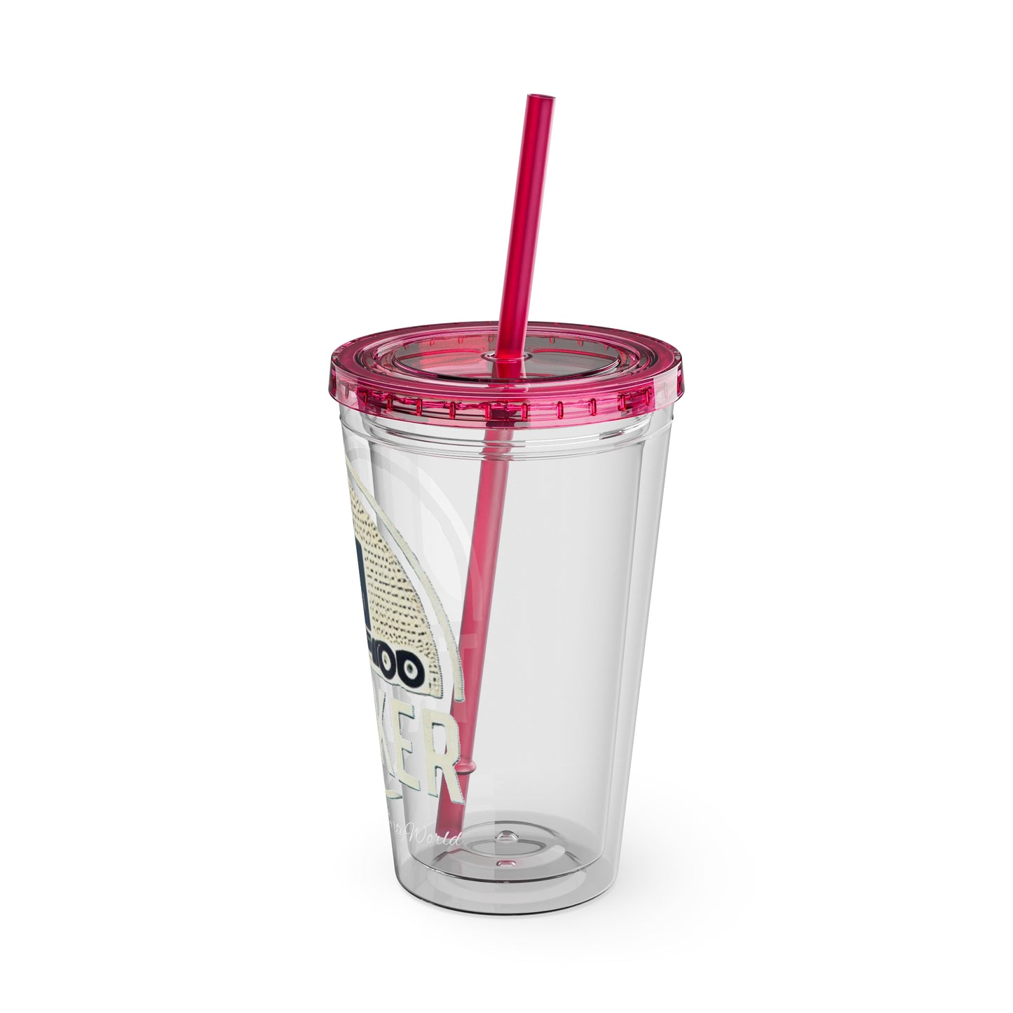 Trucker Sunsplash Tumbler: Sip in Style, Wherever You Go! 🌞🍹