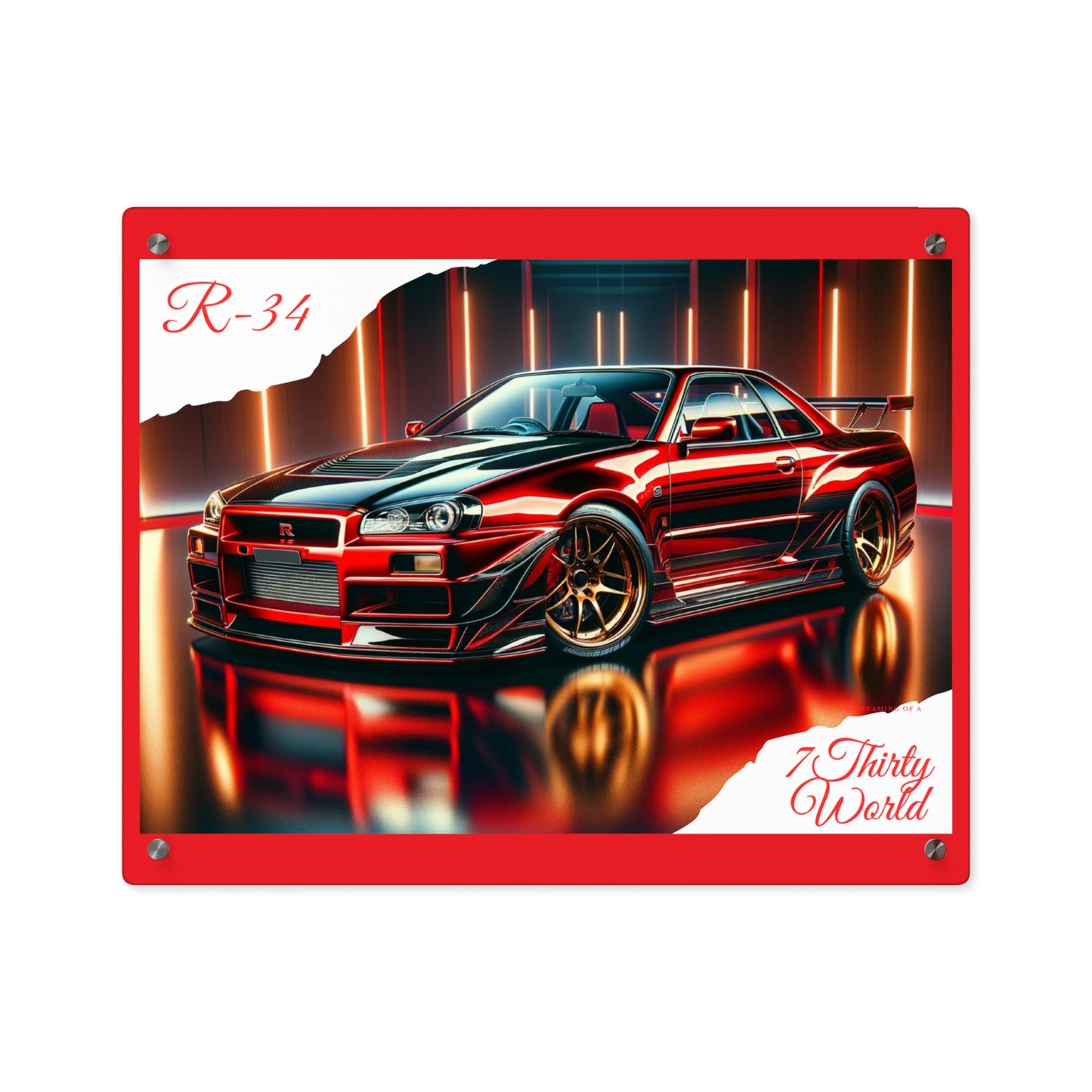 Neon Dreams R34 #1 Acrylic Wall Art Panel