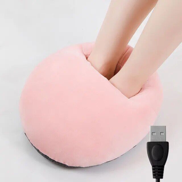 USB Electric Foot Warmer Under Desk Heating Pad Winter Warming Thermostat Heater