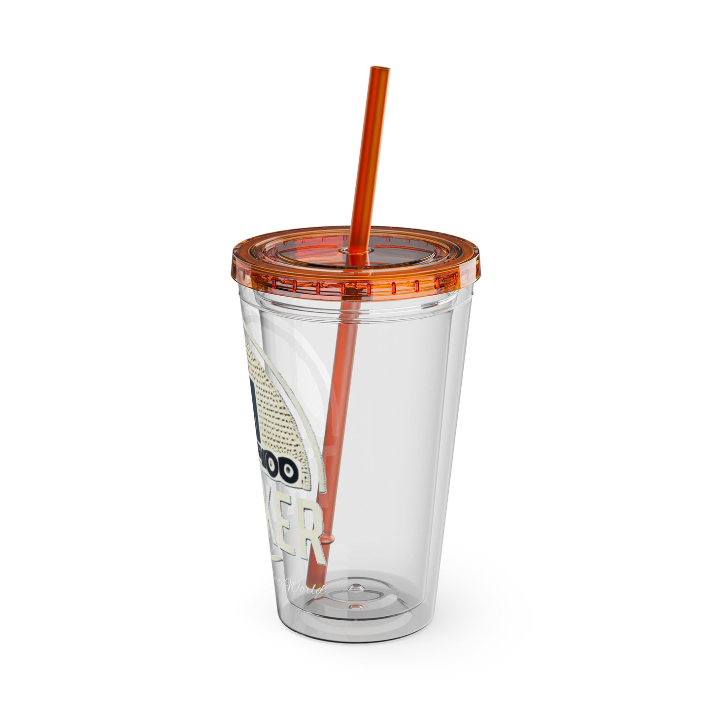 Trucker Sunsplash Tumbler: Sip in Style, Wherever You Go! 🌞🍹