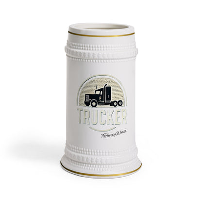 Trucker Beer Stein Mug: Sip Like a Pro, On or Off the Road! 🚚☕