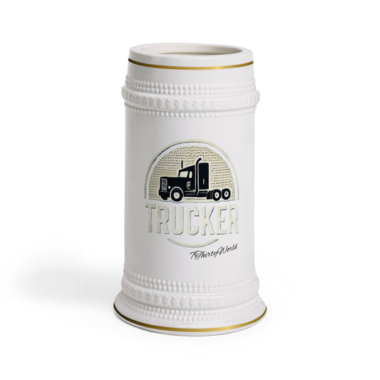 Trucker Beer Stein Mug: Sip Like a Pro, On or Off the Road! 🚚☕