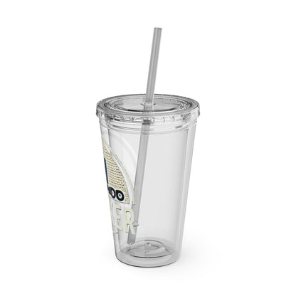 Trucker Sunsplash Tumbler: Sip in Style, Wherever You Go! 🌞🍹