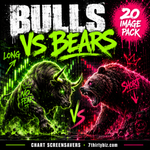 Bulls vs Bears — 20 Chart Screensavers