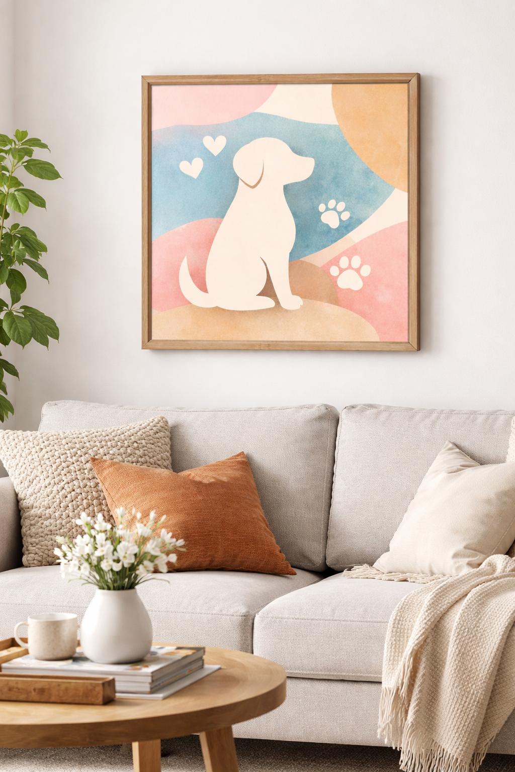 Pet Lovers Abstract Wall Art Vol. 1 | Modern Dog & Cat Prints | Minimalist Pet Decor | Digital Download