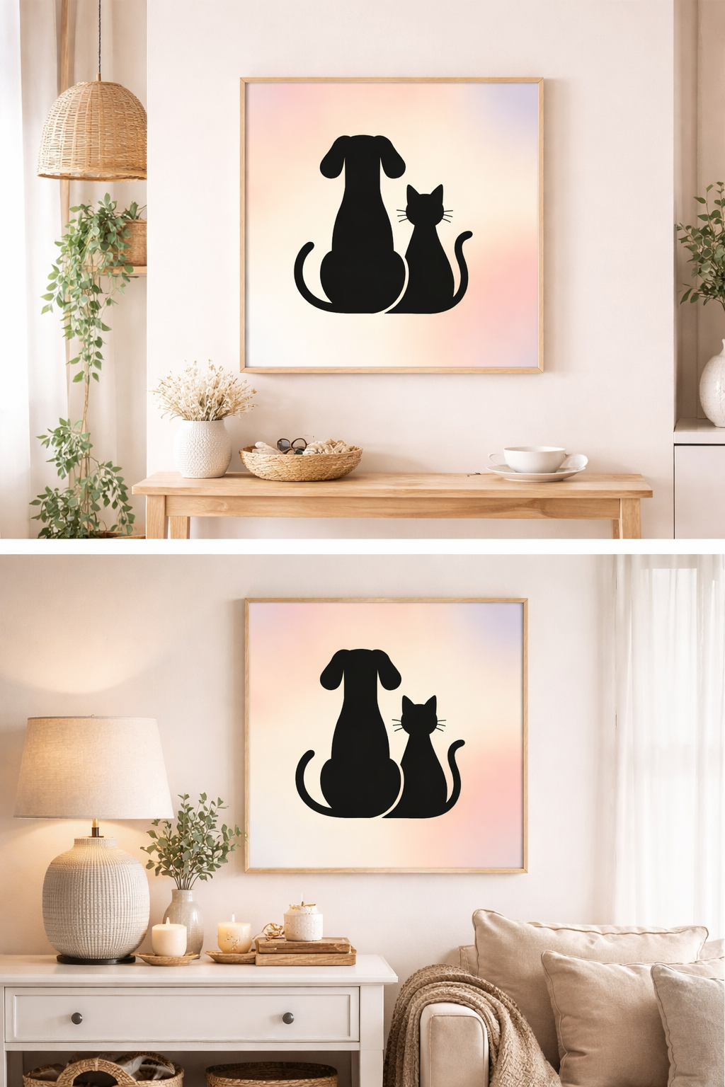 Pet Lovers Abstract Wall Art Vol. 2 | Modern Dog & Cat Prints | Minimalist Pet Decor | Digital Download