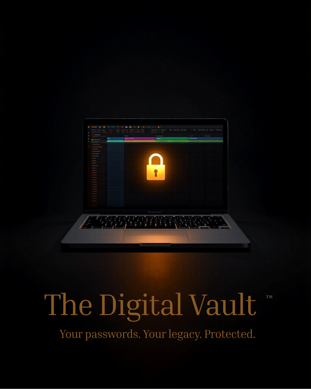 The Digital Vault™ — Complete Digital Legacy Organizer | Password Tracker | Digital Will Spreadsheet
