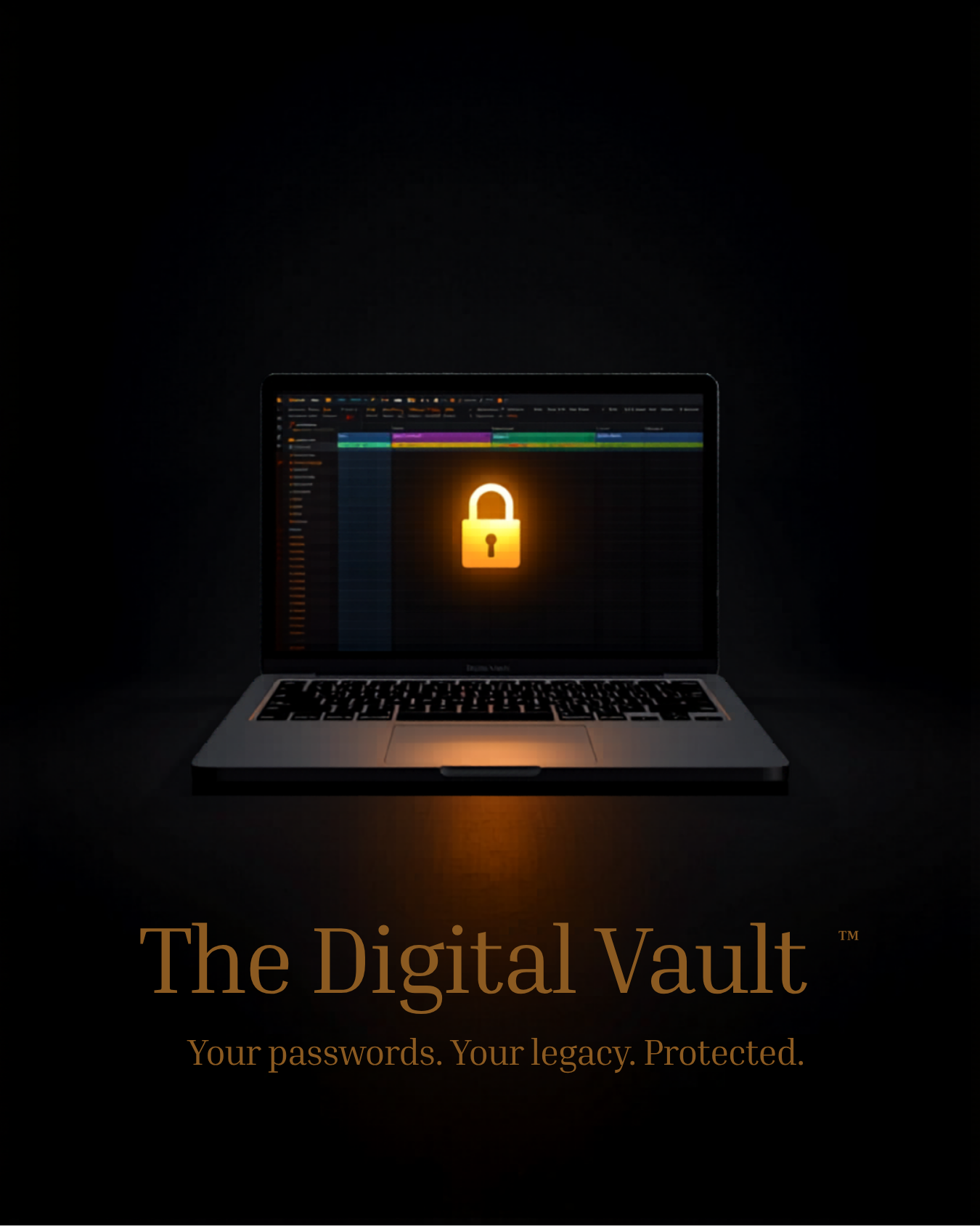 The Digital Vault™ — Complete Digital Legacy Organizer | Password Tracker | Digital Will Spreadsheet