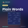 Plain words 100 cryptogram puzzles — a Puzzle Studio pack