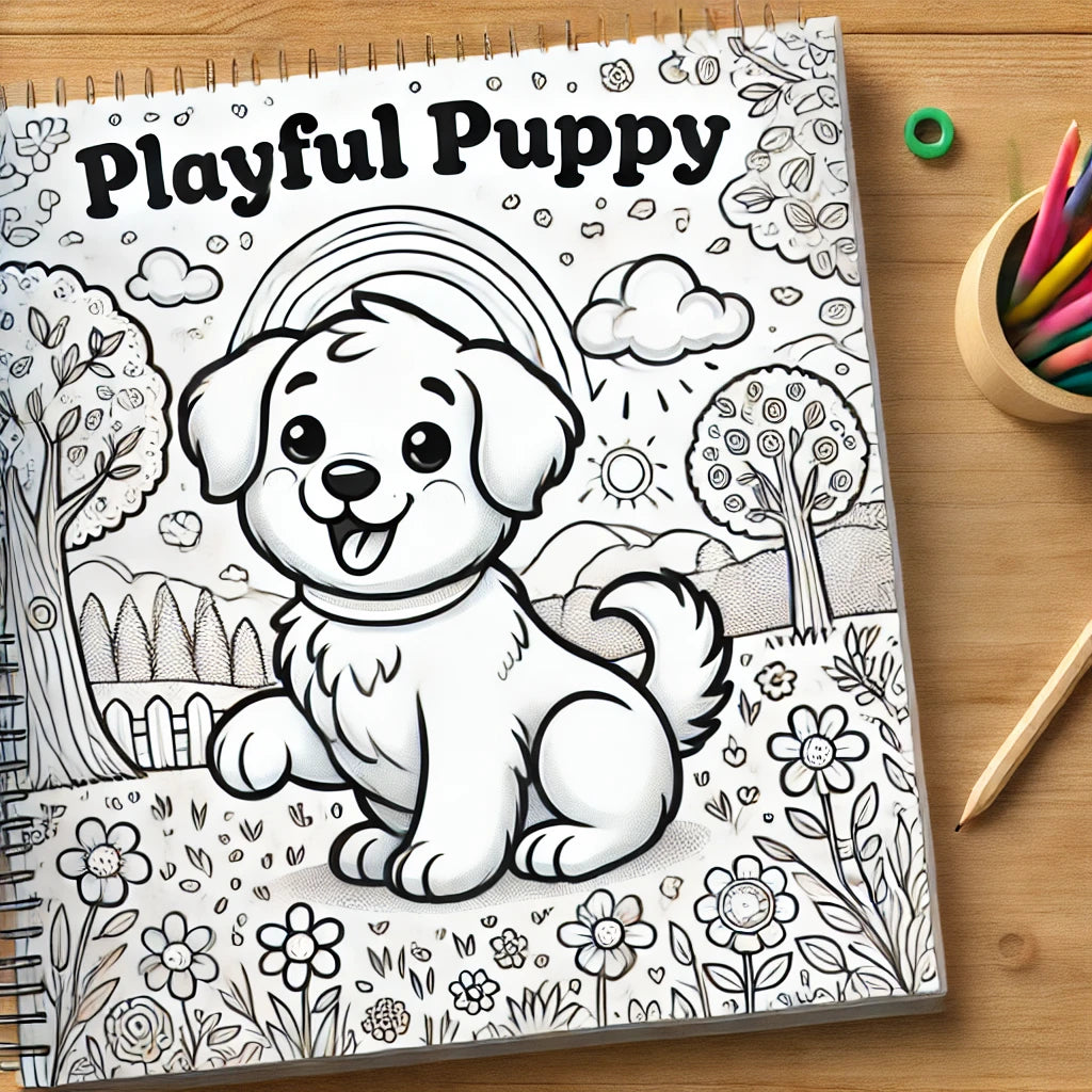 Playful Puppy Package (T-Shirt, Coloring Book, Song Download)