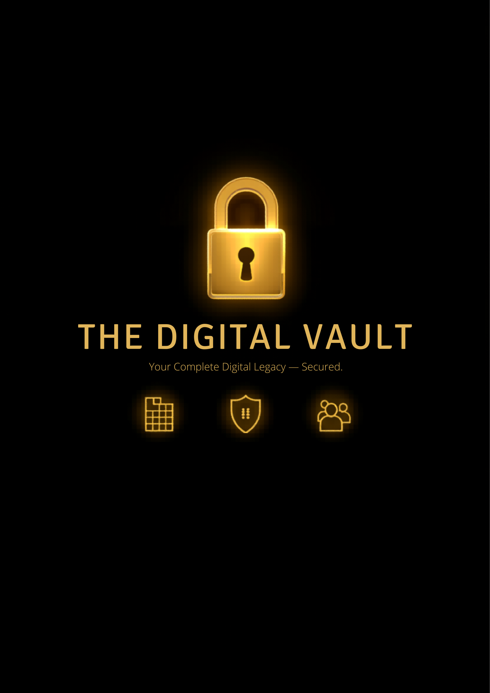The Digital Vault™ — Complete Digital Legacy Organizer | Password Tracker | Digital Will Spreadsheet