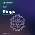Rings 100 circular maze puzzles — a Puzzle Studio pack