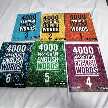 6 Books/Set New 4000 Essential English Words 1 - 6 Core Vocabulary Textbook for The Elementary Examination Books