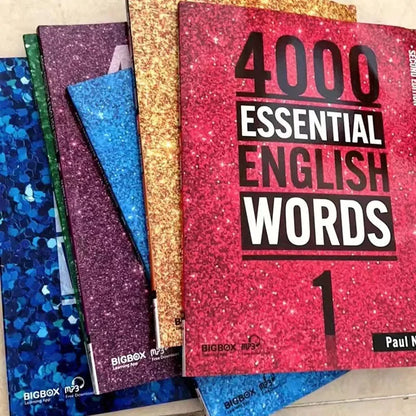 6 Books/Set New 4000 Essential English Words 1 - 6 Core Vocabulary Textbook for The Elementary Examination Books