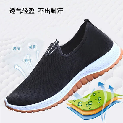 7ThirtyWorld Leisure Sports Cloth Shoes Men's Mesh Breathable Soft Sole Running Shoes