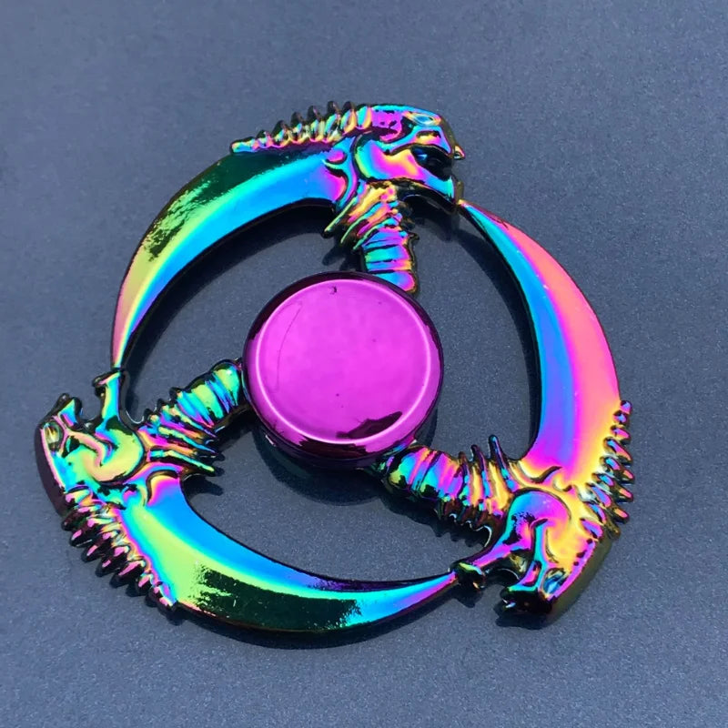 Fidget Spinner Metal Rainbow Spinner Anti-Anxiety Toys for Spinners Focus Relieves Stress