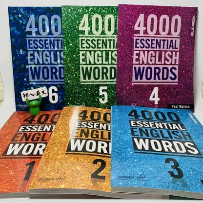 6 Books/Set New 4000 Essential English Words 1 - 6 Core Vocabulary Textbook for The Elementary Examination Books