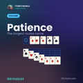 Patience 100 solitaire deals — a Puzzle Studio pack