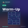 Warm up 100 sudoku puzzles — a Puzzle Studio pack