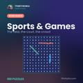 Sports & Games 100 word search puzzles — a Puzzle Studio pack