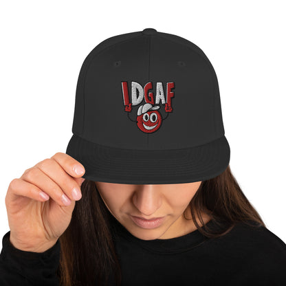 7ThirtyWorld "IDGAF" Snapback Hat red/white logo