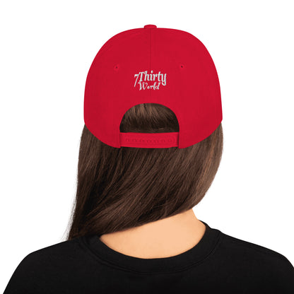 7ThirtyWorld "IDGAF" Snapback Hat red/white logo