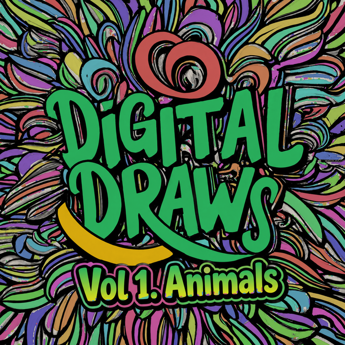 Digital Draws Vol 1. Animals — 25 Coloring Pages
