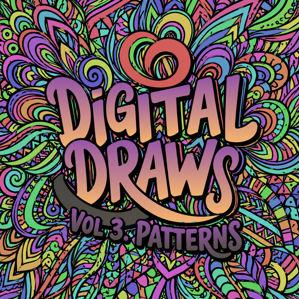 Digital Draws Vol 3. Patterns — 25 Coloring Pages