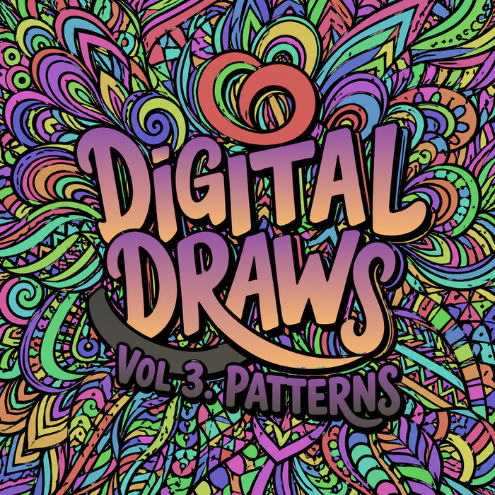 Digital Draws Vol 3. Patterns — 25 Coloring Pages