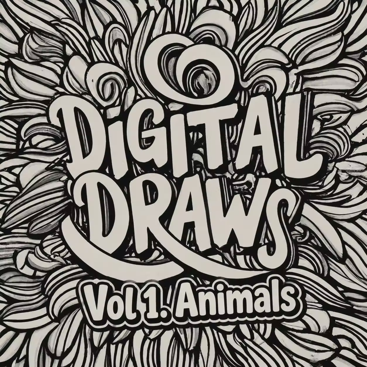 Digital Draws Vol 1. Animals — 25 Coloring Pages
